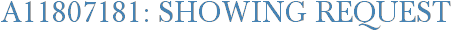 A11807181: Showing Request