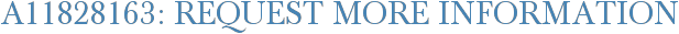 A11828163: Request More Information