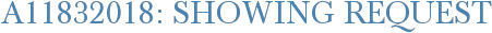 A11832018: Showing Request
