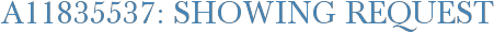 A11835537: Showing Request