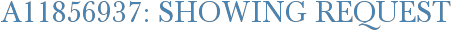 A11856937: Showing Request