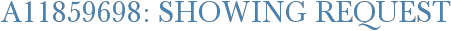 A11859698: Showing Request
