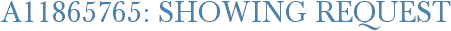 A11865765: Showing Request