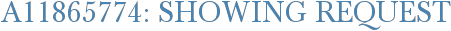 A11865774: Showing Request