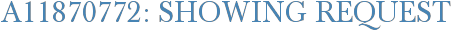 A11870772: Showing Request