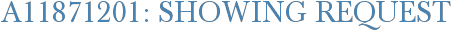 A11871201: Showing Request
