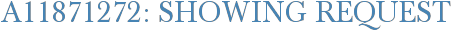 A11871272: Showing Request