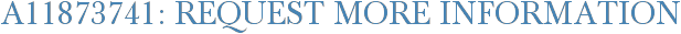 A11873741: Request More Information