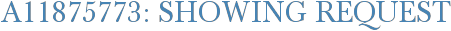 A11875773: Showing Request