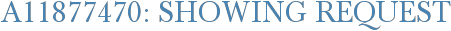A11877470: Showing Request
