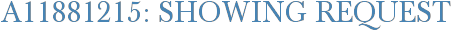 A11881215: Showing Request