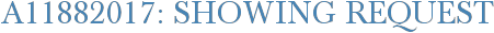 A11882017: Showing Request