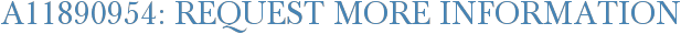 A11890954: Request More Information