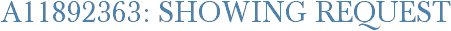 A11892363: Showing Request