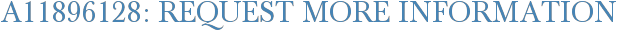 A11896128: Request More Information