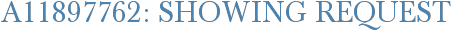 A11897762: Showing Request