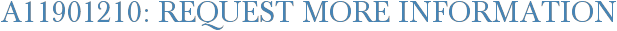 A11901210: Request More Information