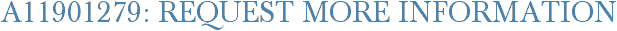 A11901279: Request More Information