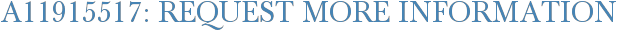 A11915517: Request More Information