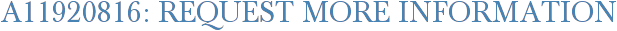 A11920816: Request More Information