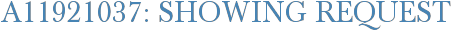 A11921037: Showing Request