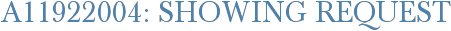 A11922004: Showing Request