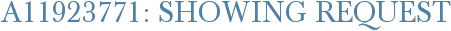A11923771: Showing Request