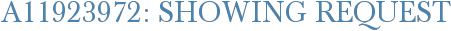 A11923972: Showing Request