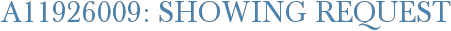 A11926009: Showing Request