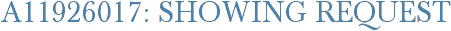 A11926017: Showing Request
