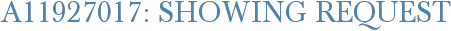 A11927017: Showing Request