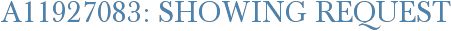 A11927083: Showing Request