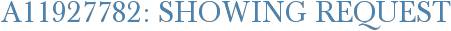 A11927782: Showing Request