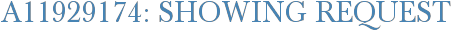 A11929174: Showing Request