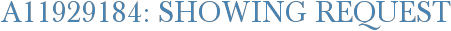 A11929184: Showing Request