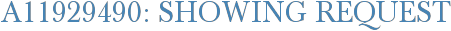 A11929490: Showing Request