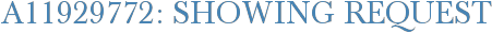 A11929772: Showing Request
