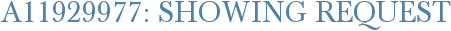 A11929977: Showing Request