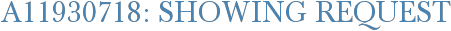 A11930718: Showing Request