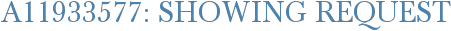 A11933577: Showing Request
