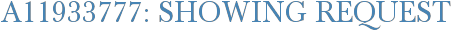 A11933777: Showing Request