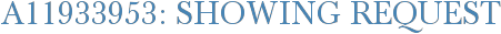 A11933953: Showing Request