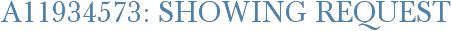 A11934573: Showing Request