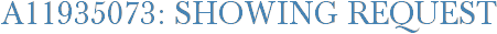 A11935073: Showing Request