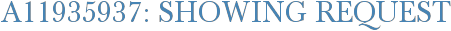 A11935937: Showing Request