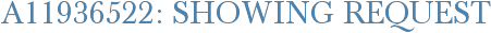 A11936522: Showing Request