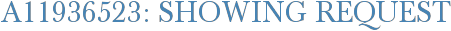 A11936523: Showing Request