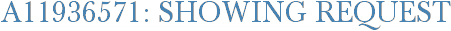 A11936571: Showing Request