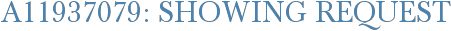 A11937079: Showing Request
