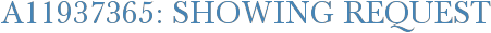 A11937365: Showing Request